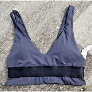 Demi Lovato Fabletics Sports Bra • Gray • Size M • Athletic Activewear Top